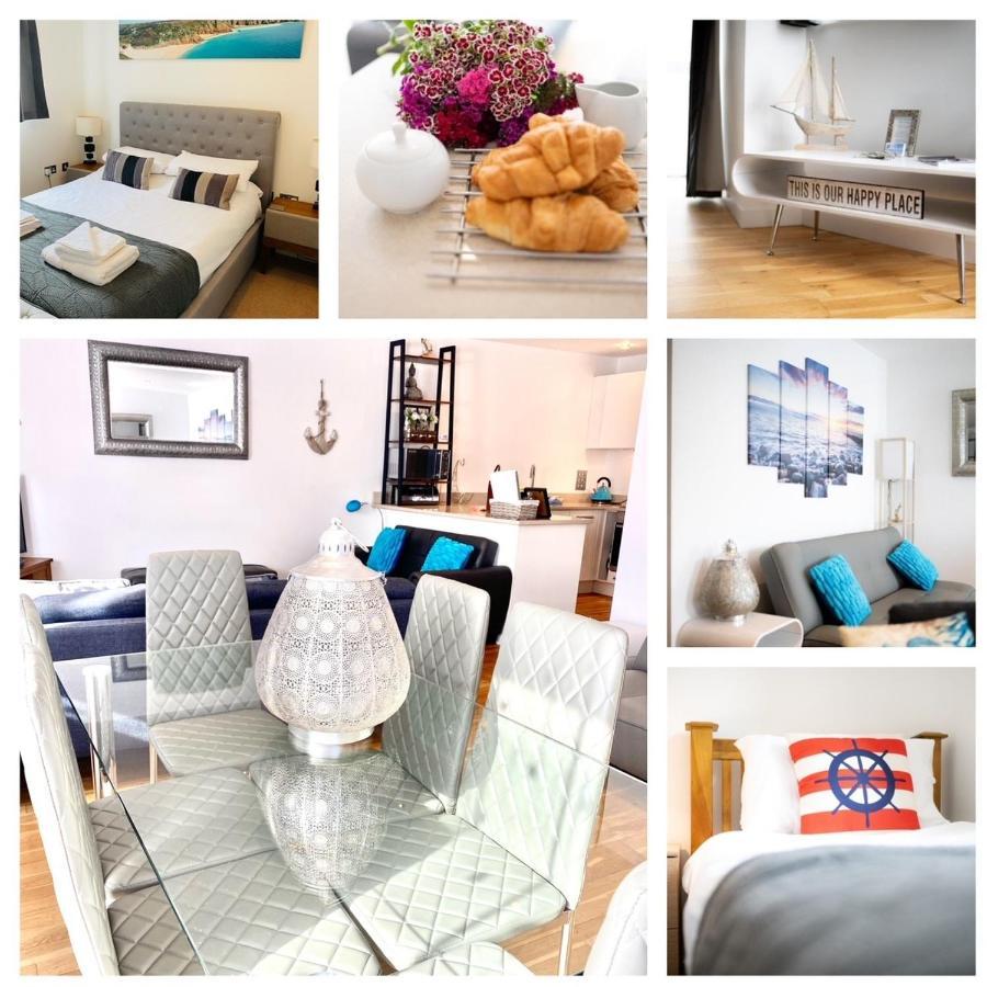 Seaview, Luxury Apartment, 2 Min Walk To Porth Beach New Quay エクステリア 写真